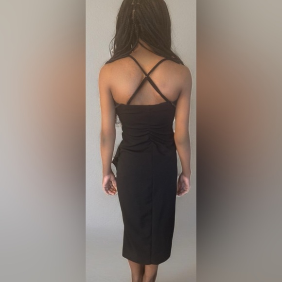 Emerald Sundae Spaghetti Strap Black Dress. Medium But Small - Picture 4 of 9